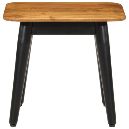 Coffee Table 45x45x40 cm Solid Wood Mango and Iron