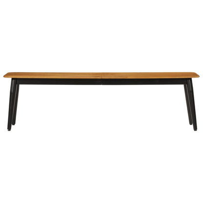 Bench 160x40x45 cm Solid Wood Mango and Iron