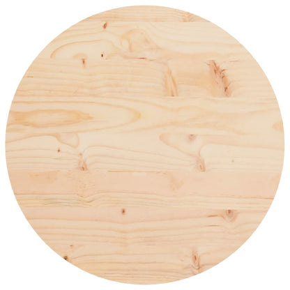 Solid Pine Round Table Top Ø40x3 cm - Durable Wood Finish