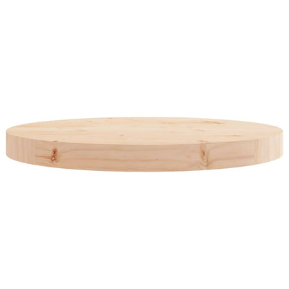 Solid Pine Round Table Top Ø40x3 cm - Durable Wood Finish