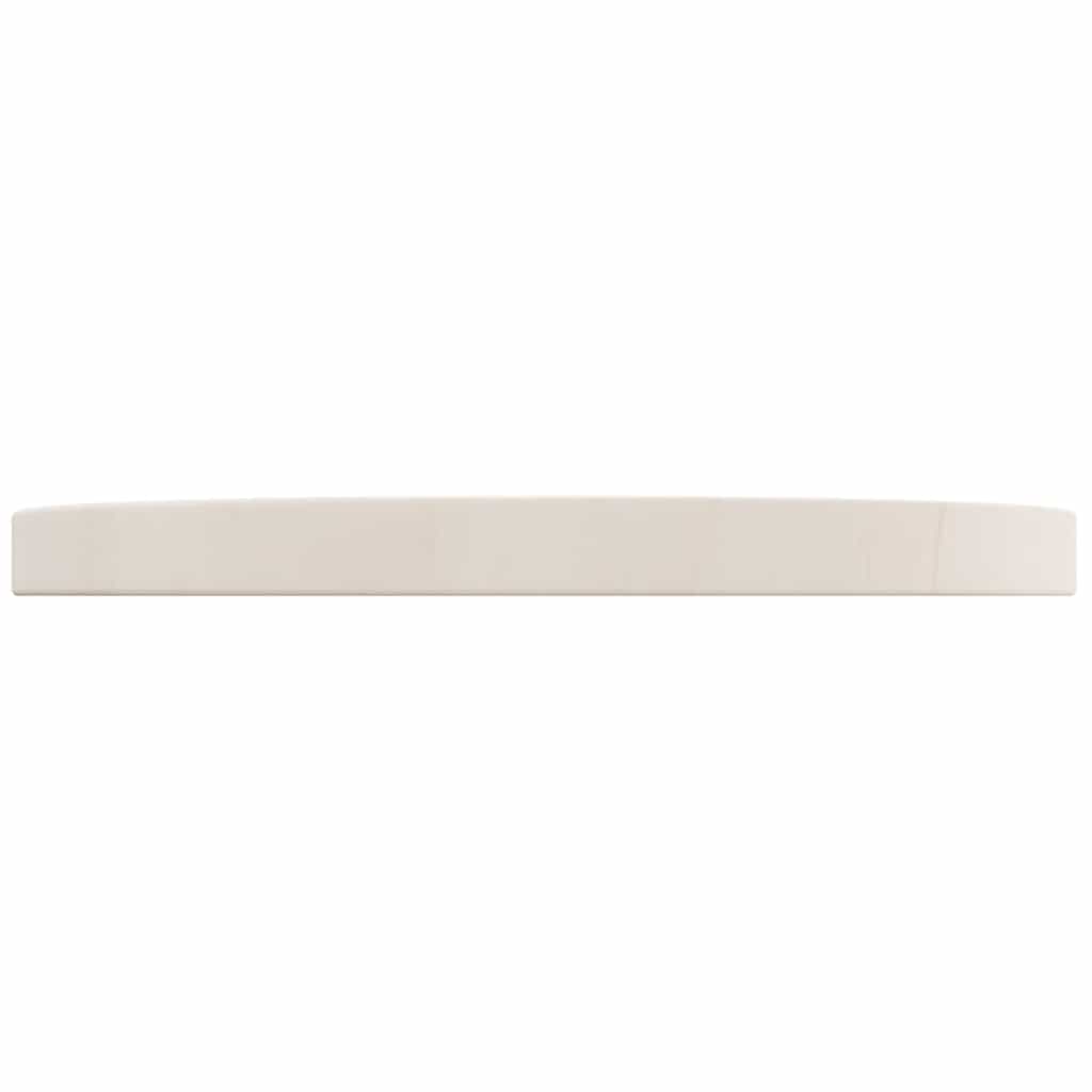 Round Solid Pine Wood Table Top - White Ø40x3 cm