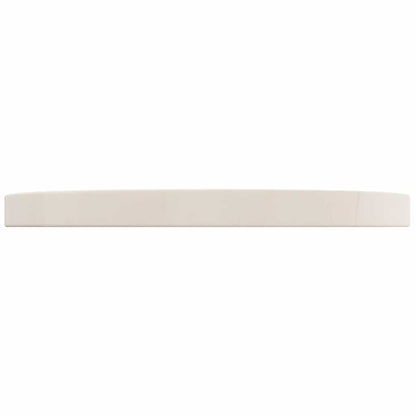 Round Solid Pine Wood Table Top - White Ø40x3 cm