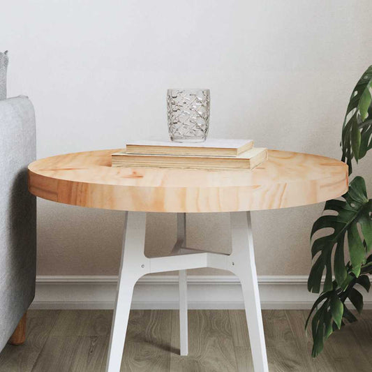 Solid Pine Round Table Top Ø50x3 cm - Durable & Stylish Wood Design
