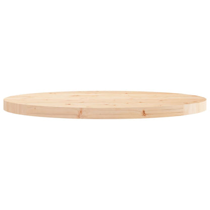 Round Ø70x3 cm Solid Pine Wood Table Top - Natural Finish