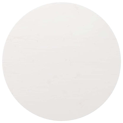 Solid Wood Pine Round Table Top - White Ø90x3 cm