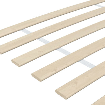 Solid Pine Slatted Bed Bases - 34 Slats, 2pcs 70x200 cm