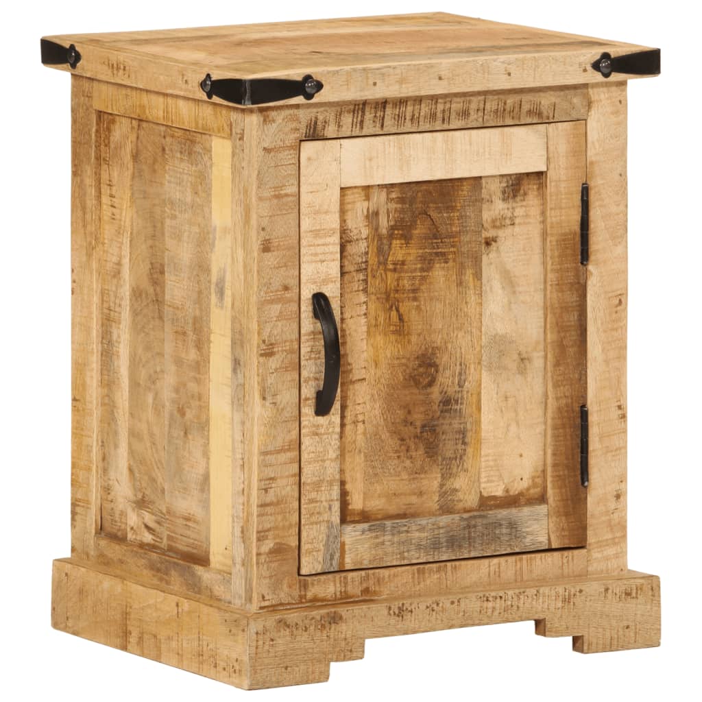 Solid Mango Wood Bedside Cabinet 40x35x50 cm - Stylish & Durable