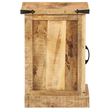 Solid Mango Wood Bedside Cabinet 40x35x50 cm - Stylish & Durable