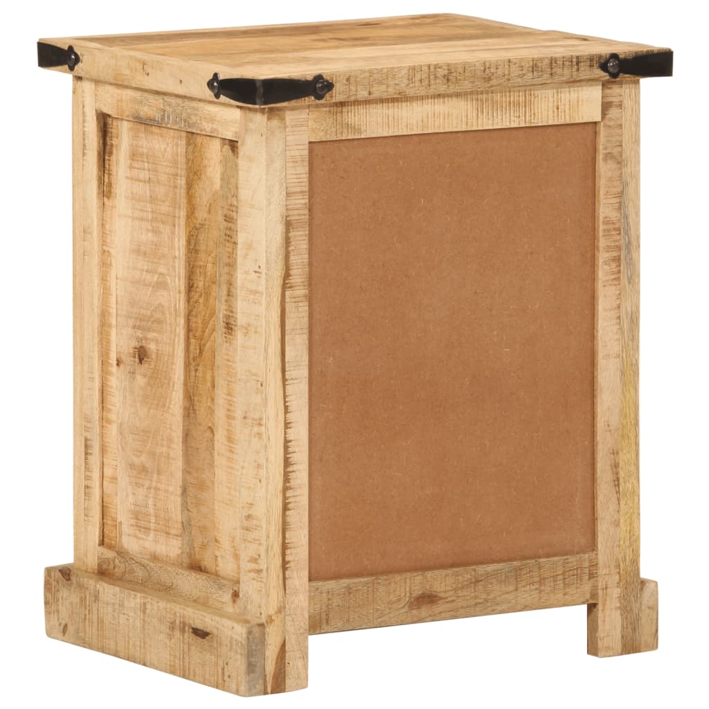 Solid Mango Wood Bedside Cabinet 40x35x50 cm - Stylish & Durable