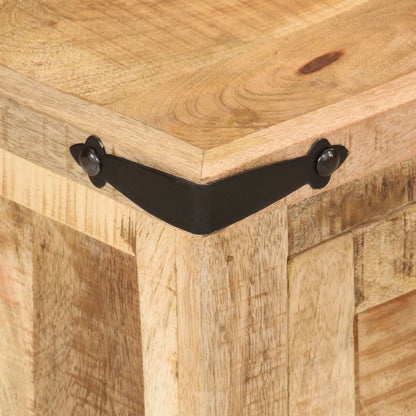 Solid Mango Wood Bedside Cabinet 40x35x50 cm - Stylish & Durable