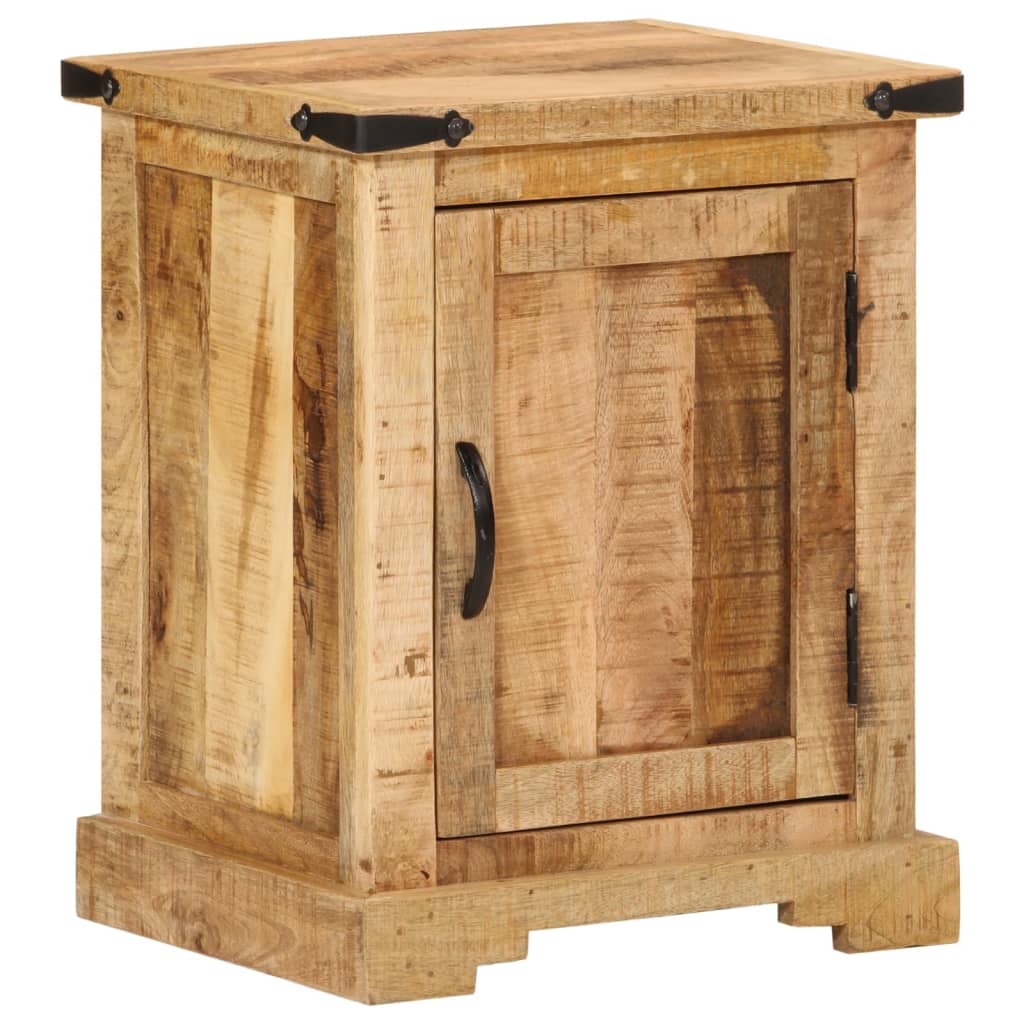 Solid Mango Wood Bedside Cabinet 40x35x50 cm - Stylish & Durable