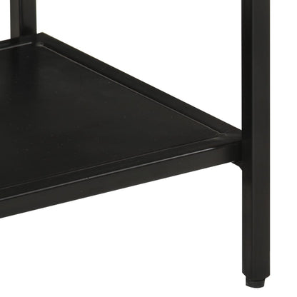 Console Table 90x30x75 cm Solid Rough Mango Wood and Iron
