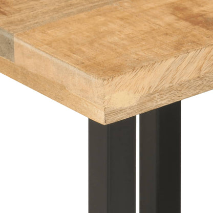 Nesting Coffee Tables 3 pcs Solid Rough Mango Wood and Iron
