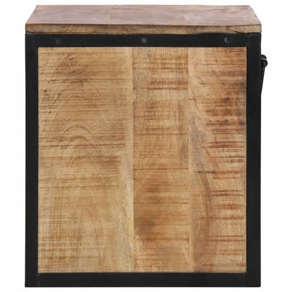 Solid Wood Mango Bedside Cabinet - 40x35x40 cm Compact Design