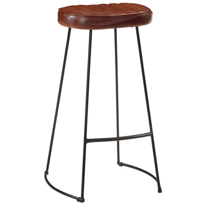 Gavin Dark Brown Bar Stools, Set of 2, 44x37.5x78 cm, Wood Finish