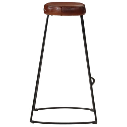 Gavin Dark Brown Bar Stools, Set of 2, 44x37.5x78 cm, Wood Finish
