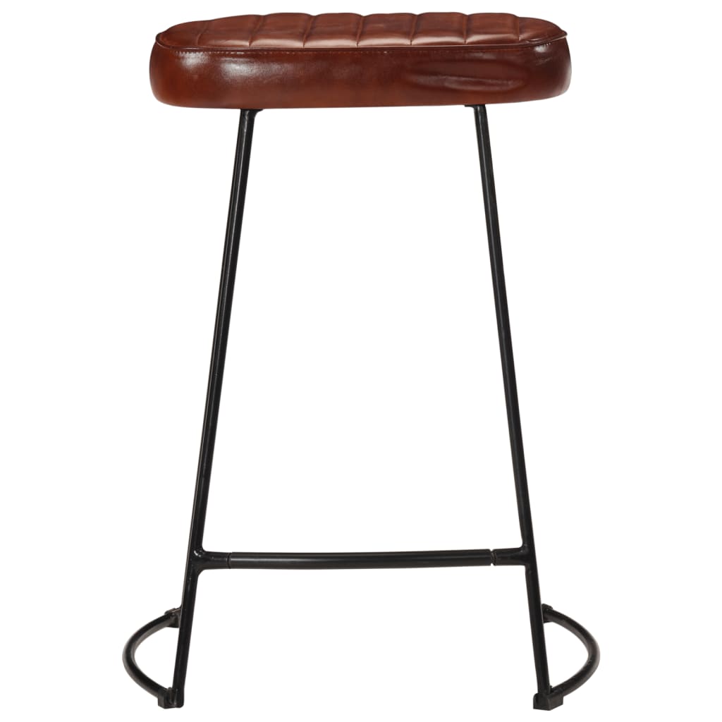 Dark Brown Wood Bar Stools Set of 2, 41x29x62 cm