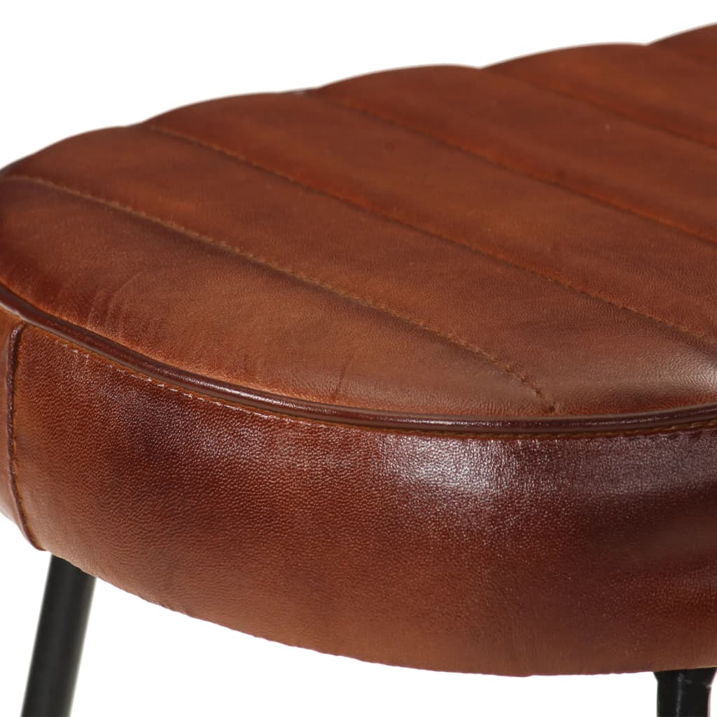 Dark Brown Wood Bar Stools Set of 2, 41x29x62 cm