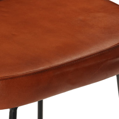 Set of 2 Dark Brown Wooden Bar Stools, 41x29x62 cm