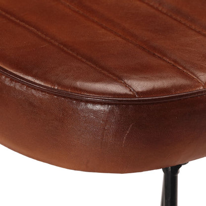 Set of 2 Dark Brown Bar Stools, Wood Finish, 40x29.5x53 cm