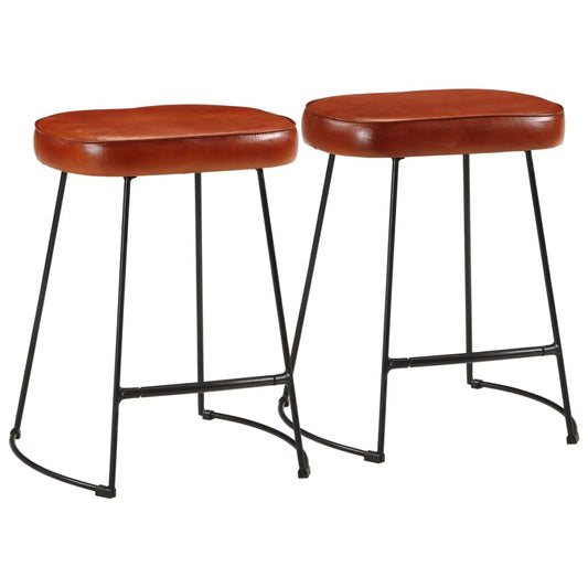 Dark Brown Bar Stools - Set of 2, 40x29.5x53 cm, Stylish & Durable