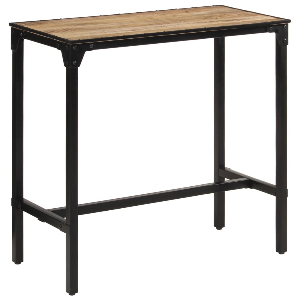 Solid Mango Wood Bar Table 110x55x107 cm - Rustic Elegance