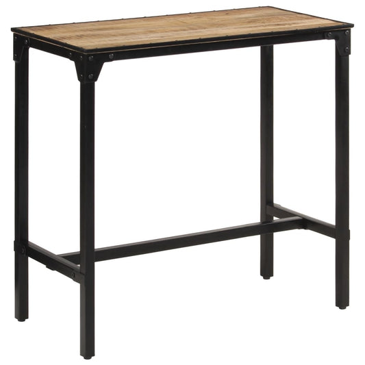 Solid Mango Wood Bar Table 110x55x107 cm - Rustic Elegance