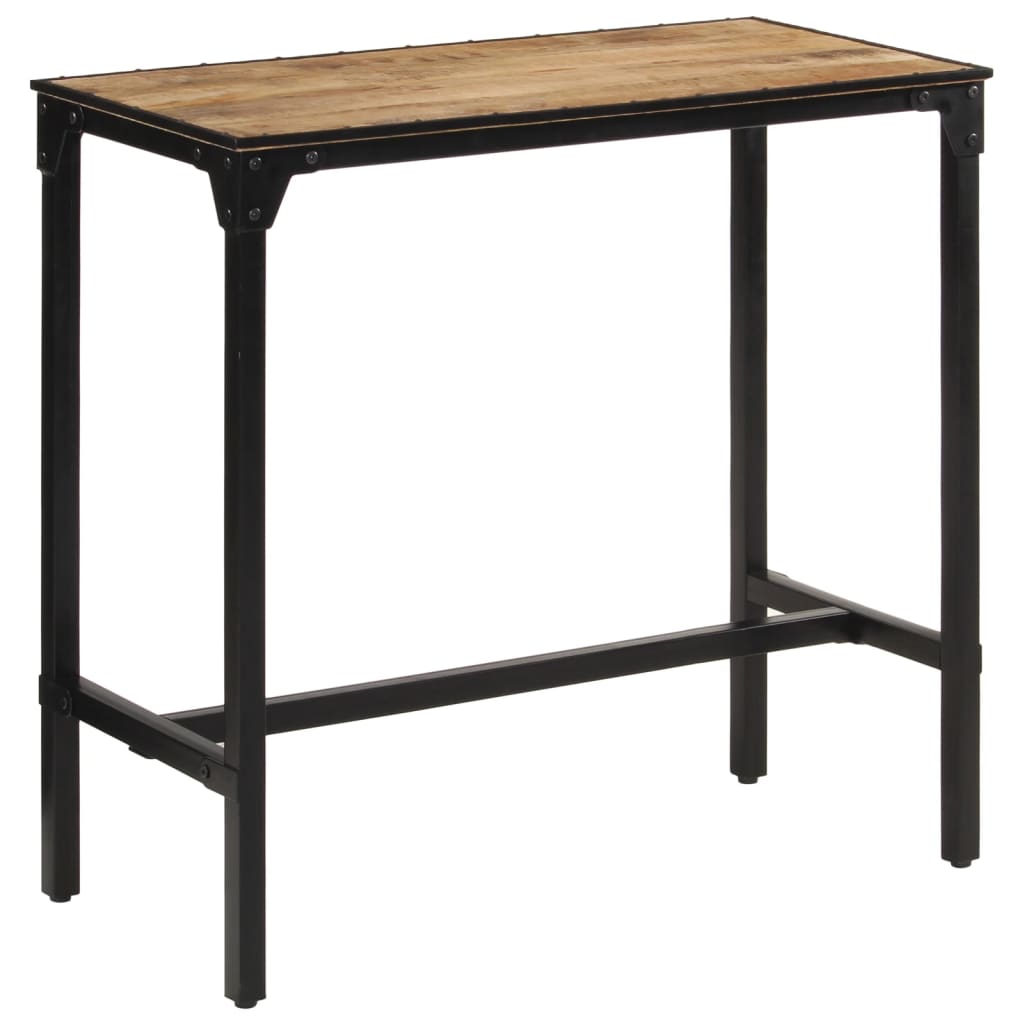 Solid Mango Wood Bar Table 110x55x107 cm - Rustic Elegance