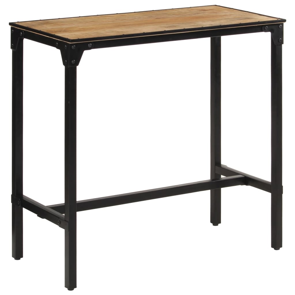Solid Mango Wood Bar Table 110x55x107 cm - Rustic Elegance
