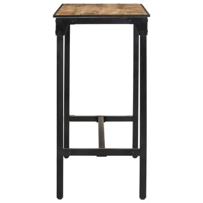 Solid Mango Wood Bar Table 110x55x107 cm - Rustic Elegance