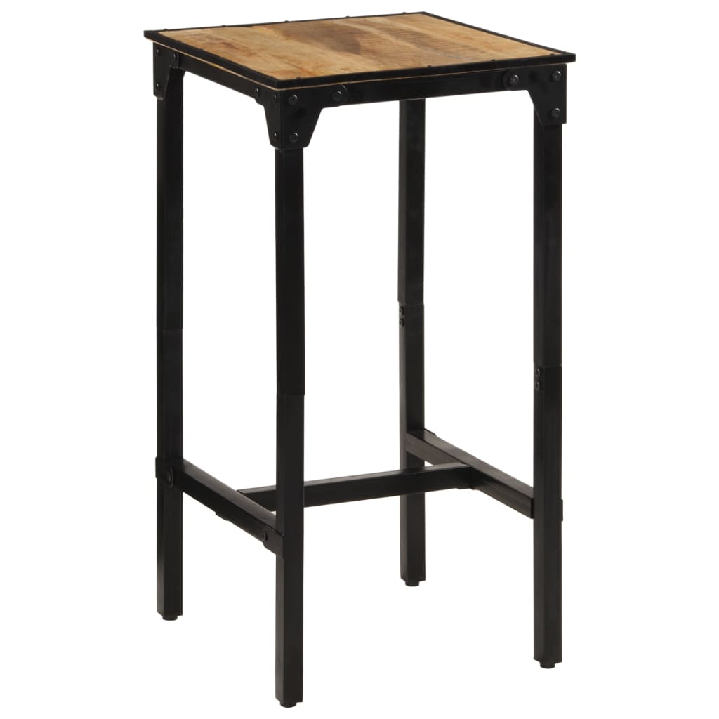 Solid Mango Wood Bar Table 60x55x107 cm | Rustic Charm