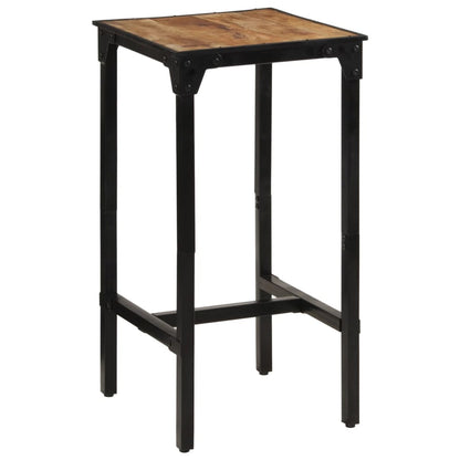 Solid Mango Wood Bar Table 60x55x107 cm | Rustic Charm