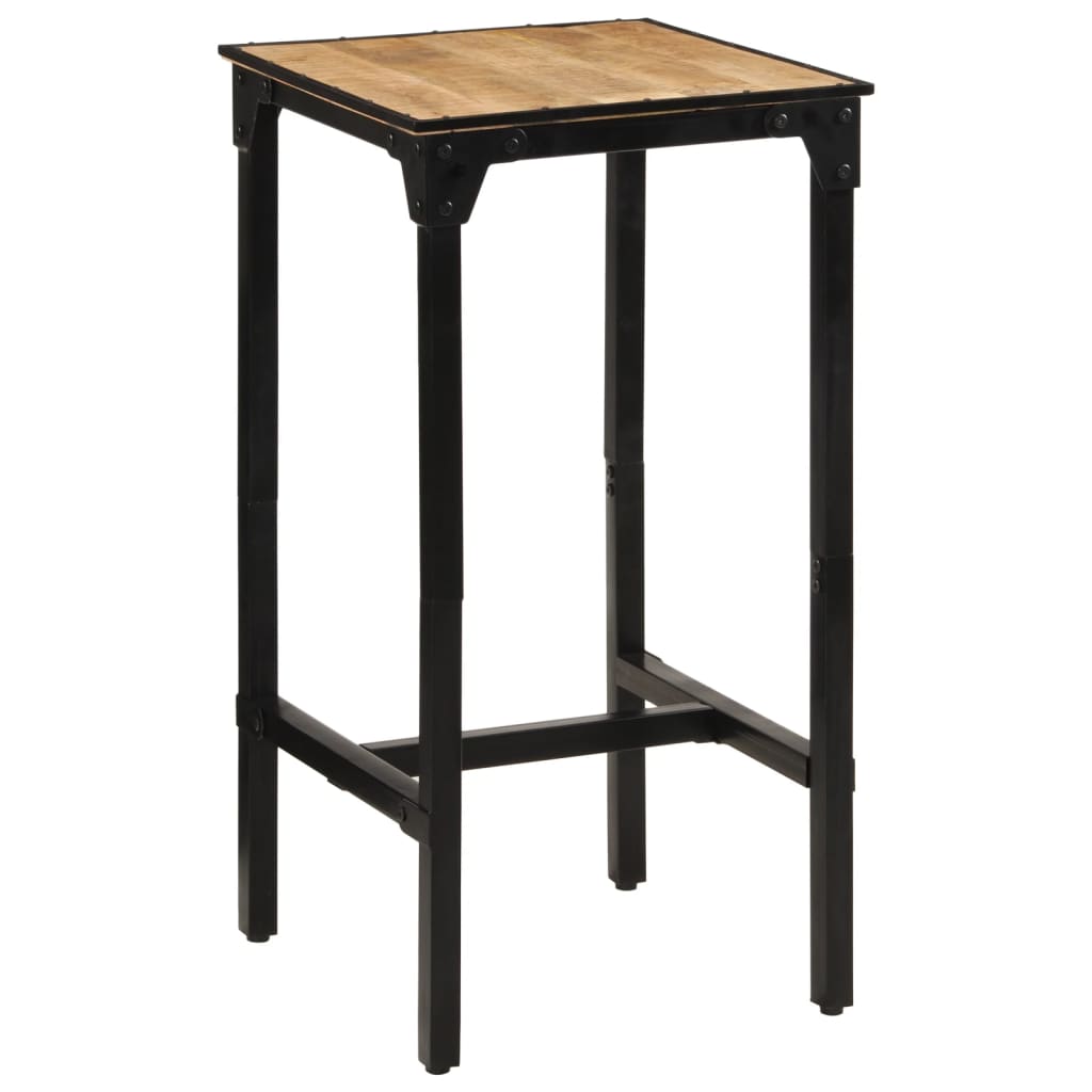 Solid Mango Wood Bar Table 60x55x107 cm | Rustic Charm