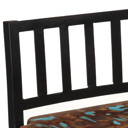 Solid Wood Reclaimed Bar Chairs Set of 2 - Eco-Friendly Seating