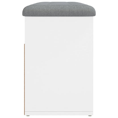 White Engineered Wood Shoe Bench 82x32x45.5 cm - Stylish Storage
