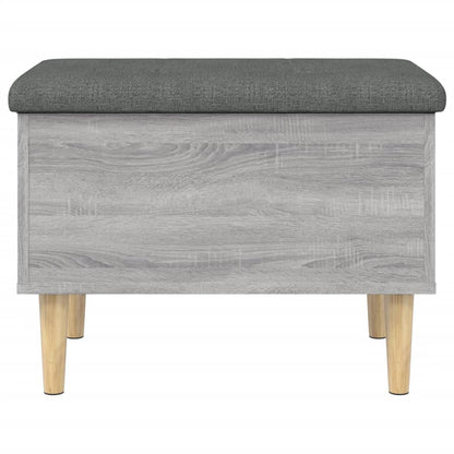 Grey Sonoma Engineered Wood Storage Bench 62x42x46 cm