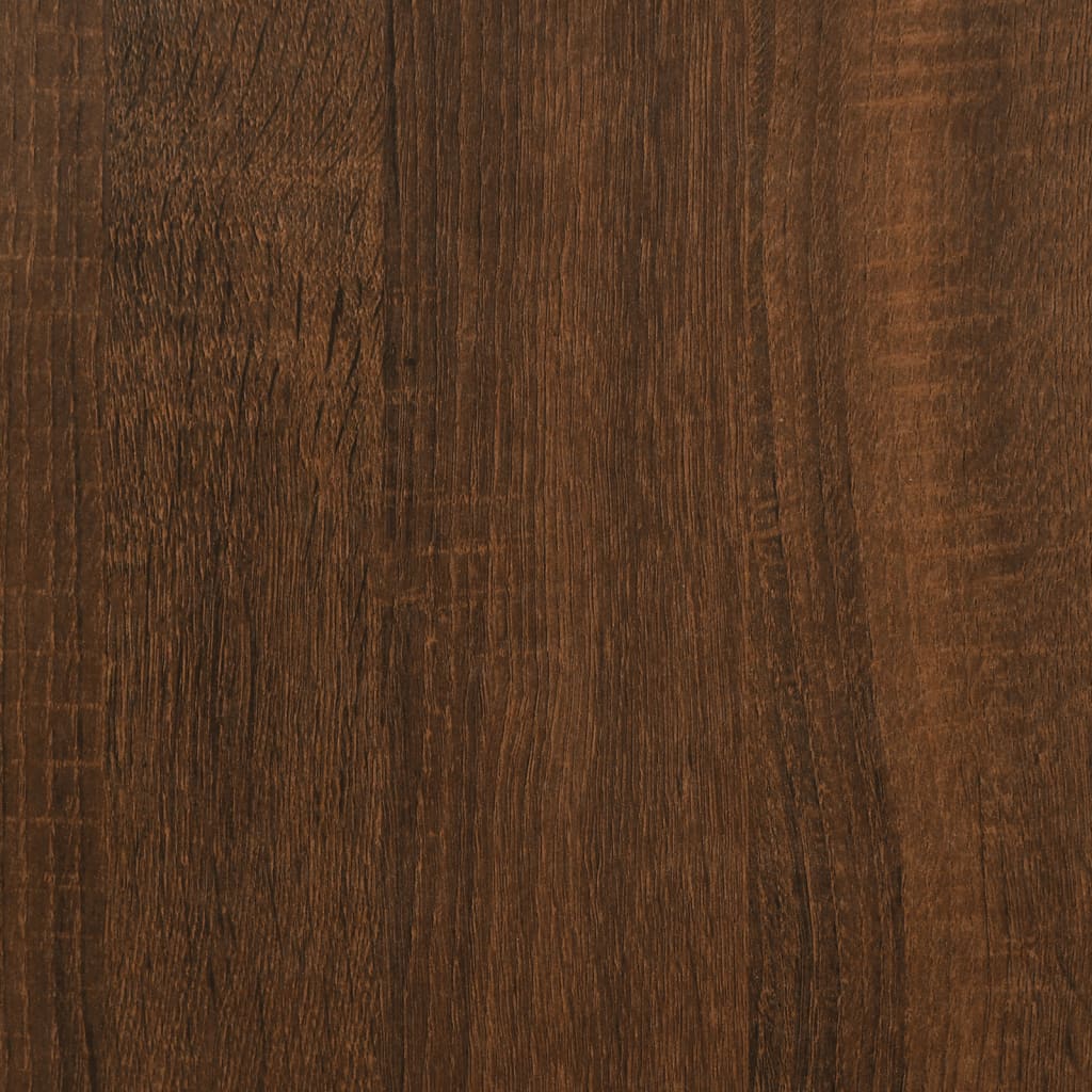 Brown Oak Storage Bench 102x42x46 cm | Engineered Wood