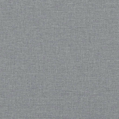 Light Grey Dining Bench - 248x32x45 cm, Steel & Fabric