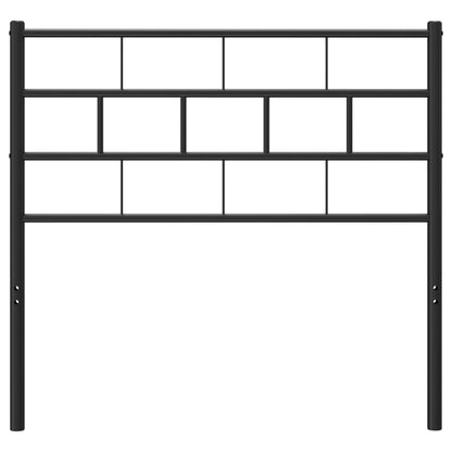 Elegant Black Metal Headboard - 80 cm