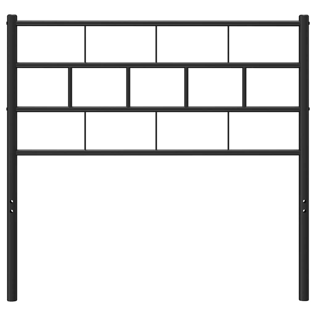 Elegant Black Metal Headboard, 100 cm - Stylish Bedroom Upgrade