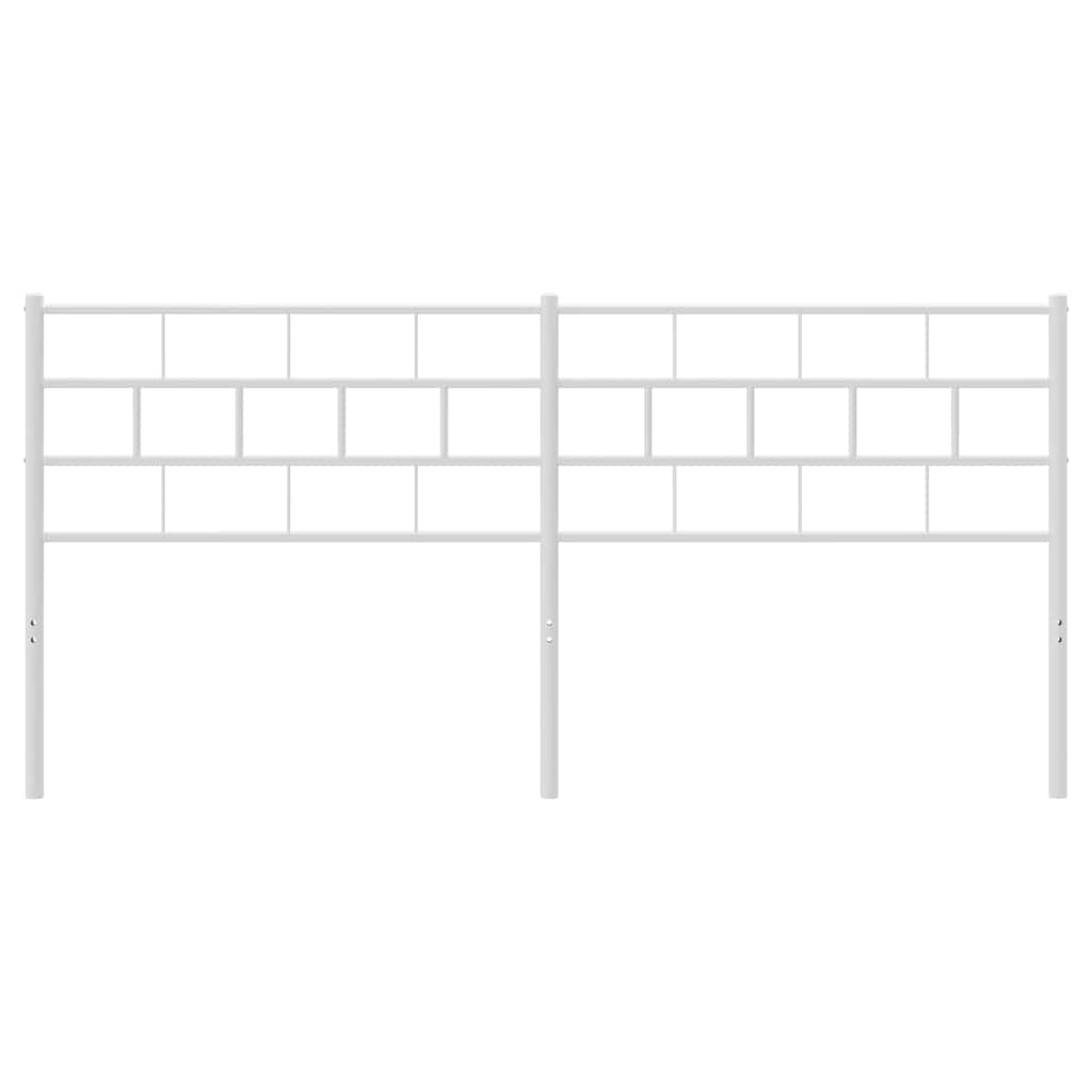 Elegant White Metal Headboard - 180 cm for Stylish Bedrooms