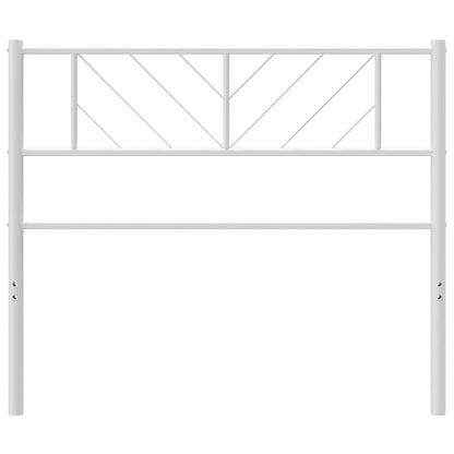 White Metal Headboard - Sturdy & Stylish 75 cm Design