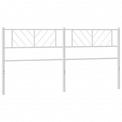 Metal Headboard White 200 cm