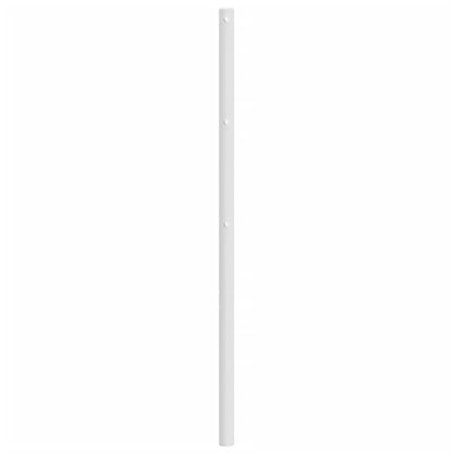 Sleek White Metal Headboard, 120 cm - Modern Bedroom Elegance