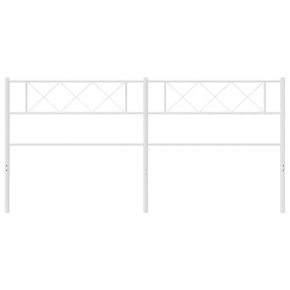 Elegant White Metal Headboard - 180 cm