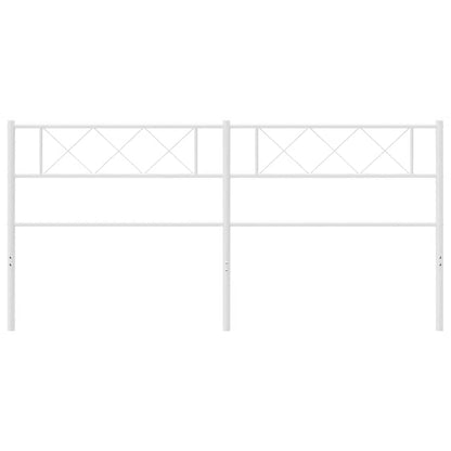 Elegant White Metal Headboard - 193 cm Modern Design