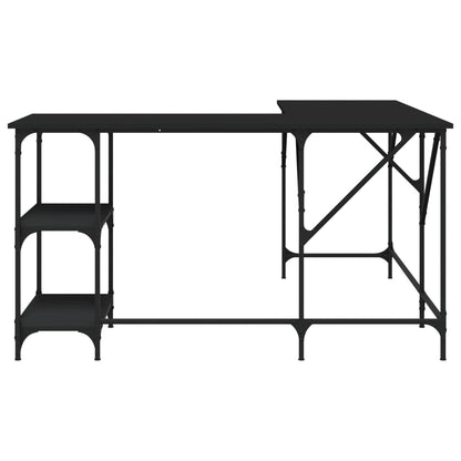 Black Engineered Wood Desk - 139x139x75 cm