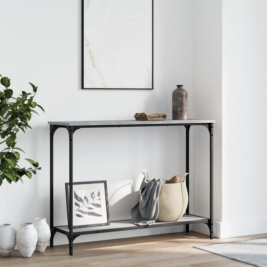 Grey Sonoma Console Table 101x30.5x75 cm - Engineered Wood