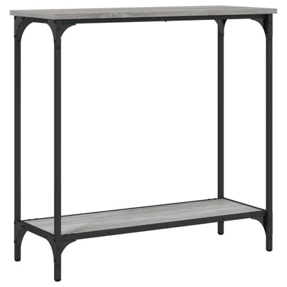 Grey Sonoma Console Table 75x30.5x75 cm - Engineered Wood