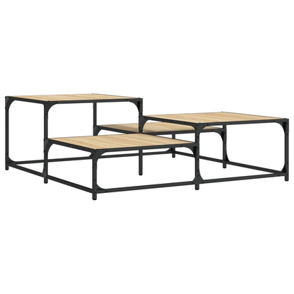 Coffee Table Sonoma Oak 107x107x40 cm Engineered Wood